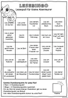 Vorschau - Arbeitsblätter - Chamäleonklasse - Lesebingo - Seite 2