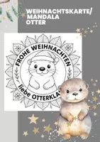 Vorschau - Mal- und Bastelvorlagen - Niedliches Weihnachtliches Ottermanda - Deckblatt