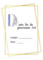 Vorschau - Arbeitsblätter - Freebie: Schüler-Dankeschön an die Lehrer - Seite 1