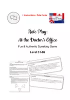 anteprima - Giochi - Role Play - At the Doctor's Office - Speaking - B1 B2 - Pagina di copertina