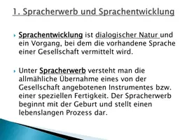 Vorschau - Präsentationen/Tafelbilder - Seminar Sprachentwicklung beim Kind > HANDOUT, REFERAT & POWERPOINT PRÄSENTATION KOMPLETT SPRACHERWERB KINDER - Seite 3