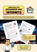 Vorschau - Arbeitsblätter - INFORMATIK: Fragen zum Film "Geschichte des Internets" - Deckblatt