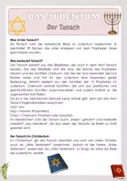 Vorschau - Arbeitsblätter - Das Judentum - Der Tanach - Seite 1