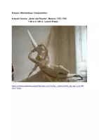 Vorschau - Klassenarbeiten - Oberstufe Werkanalyse Skulptur Canova Der Kuss - Seite 1