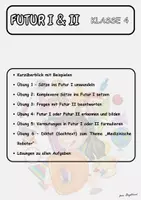 Vorschau - Arbeitsblätter - Futur I & II verständlich erklärt – Übungen Klasse 4 - Deckblatt