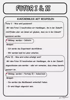 Vorschau - Arbeitsblätter - Futur I & II verständlich erklärt – Übungen Klasse 4 - Seite 1