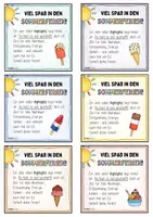 Vorschau - Anderer Materialtyp - Sommerferien Grüße ☀️ Eis-Kärtchen zum Schuljahresende / Textmarker - Seite 2