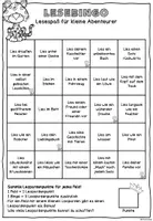 Vorschau - Arbeitsblätter - Leopardenklasse - Lesebingo - Seite 2