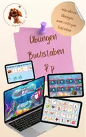 Vorschau - Spiele - Buchstabe P - interaktive Genially-Übungen zum Lesen und Schreiben - Deckblatt
