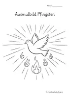 Vorschau - Arbeitsblätter - 10 Pfingsten Ausmalvorlagen (Religionsunterricht) - Seite 2