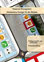 Vorschau - Mal- und Bastelvorlagen - Classroom Management: Arbeitsstatus Anzeiger für den Sitzplatz - Deckblatt