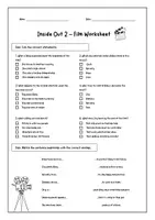 Vorschau - Arbeitsblätter - Inside Out 2 - Film Worksheet Englisch - Deckblatt