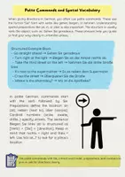 Vorschau - Arbeitsblätter - Wegbeschreibung Englisch–Deutsch: Richtungsangaben & Imperativ - Seite 2