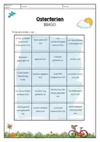 Vorschau - Arbeitsblätter - Osterferien Bingo - Seite 1