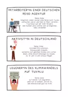 Vorschau - Arbeitsblätter - Diskussionskarten Klimawandel auf Tuvalu - Seite 1