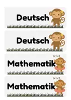 Vorschau - Poster - Tagestransparenz Affenklasse | Classroommanagement | Affen - Seite 1