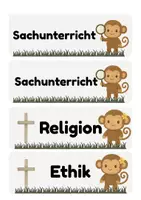Vorschau - Poster - Tagestransparenz Affenklasse | Classroommanagement | Affen - Seite 3