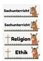 Vorschau - Bildkarten - Tagestransparenz Esel Eselklasse Klassenraum Stundenplan - Seite 3