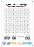 Vorschau - Arbeitsblätter - Wortfeld 'sagen' - Suchsel (4 Versionen) + QUiZ - Seite 2