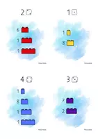 Vorschau - Stundenentwürfe - Ziffern 0-9 Bauplan Klemmbausteine Lego® - Seite 2