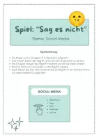 Vorschau - Spiele - Spiel: "Sag es nicht" zum Themenbereich Social Media - Seite 1