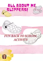 anteprima - Altro tipo di materiale - All about me slippers - back to school activity - Pagina di copertina