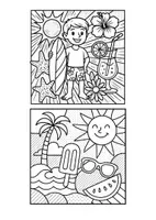 Vorschau - Arbeitsblätter - 26 Pop-Art Karten passend zu den Ferien - Sommer - Seite 3