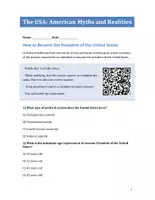 Vorschau - Audio-Dateien - How to Become the President of the USA (Listening Comprehension / Hörverständnis) - Seite 1