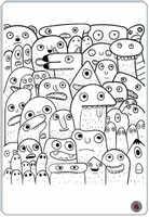 Vorschau - Mal- und Bastelvorlagen - Can you find me_Monster-Edition - Seite 3