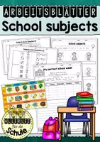 Vorschau - Arbeitsblätter - School Subjects Englisch: Arbeitsblätter & Spiele - Deckblatt