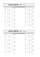 Aperçu - Préparation de séquence / Séquence complète - Kit leçons + fiches de calcul mental CM1 - Page 2