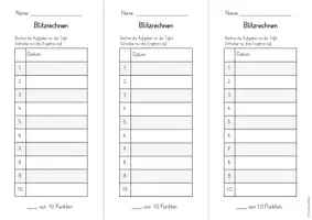 Vorschau - Arbeitsblätter - Blitzrechnen: Multiplikation im Zahlenraum über 1000 - digitale Tafel (4. Klasse) - Seite 2