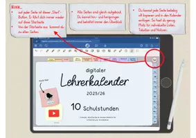 Vorschau - Lehrpläne/Lehrermaterial - Digitaler Lehrerkalender 2025/26 6 Stunden Version "blau" - Seite 2