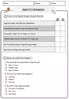 Vorschau - Arbeitsblätter - Angststörungen Arbeitsblätter mit Fragen + Lösungen Psychologie Lesetext - Seite 2