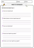 Vorschau - Arbeitsblätter - Angststörungen Arbeitsblätter mit Fragen + Lösungen Psychologie Lesetext - Seite 3