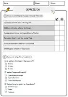 Vorschau - Arbeitsblätter - Depression Arbeitsblätter mit Fragen + Lösungen Psychologie Lesetext - Seite 2