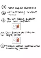 Vorschau - Aufgabenkarten - Fensterdekoration Schmetterlinge - Abklatschtechnik und Öltechnik - Seite 2