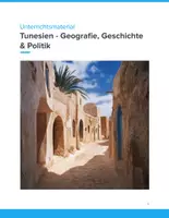 Vorschau - Unterrichtsreihen - Tunesien – Geografie, Geschichte & Politik | Unterrichtsmaterial Klasse 5–9 - Deckblatt