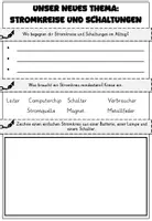 Vorschau - Stundenentwürfe - Arbeitsheft Vertiefung Stromkreise und Schaltungen - Seite 1