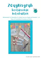 Vorschau - Mal- und Bastelvorlagen - 27 bestärkende "Du"-Botschaften zu den Zeugnissen - Deckblatt