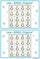 Vorschau - Spiele - Lese-Bingo "Pinguine" - Seite 2