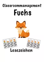 Vorschau - Anderer Materialtyp - Lesezeichen Fuchs - Deckblatt