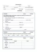 Vorschau - Arbeitsblätter - Klassenarbeit Wortarten - Seite 1