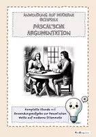 Vorschau - Arbeitsblätter - Pascal'sche Argumentation anwenden - Deckblatt