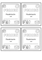 Vorschau - Anderer Materialtyp - Ferien Plaudertasche (Abschiedsgeschenk) - Seite 1