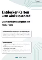 Vorschau - Arbeitsblätter - Entdecker-Karten Fische: Spannendes Wissen – mit Aufgaben zum Weiterdenken - Deckblatt