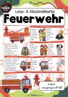 Vorschau - Arbeitsblätter - Feuerwehr - Lese- & Abschreibkartei SAS/Schulausgangsschrift - Deckblatt