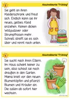 Vorschau - Stationenlernen - Frühling - Lese- & Abschreibkartei Druckschrift - Seite 3
