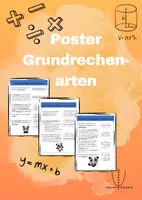 Vorschau - Poster - Bunte Poster zum schriftlichen Rechnen - Deckblatt