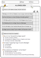 Vorschau - Arbeitsblätter - Allerheiligen Arbeitsblätter mit Fragen + Lösungen Religion Lesetext - Seite 2